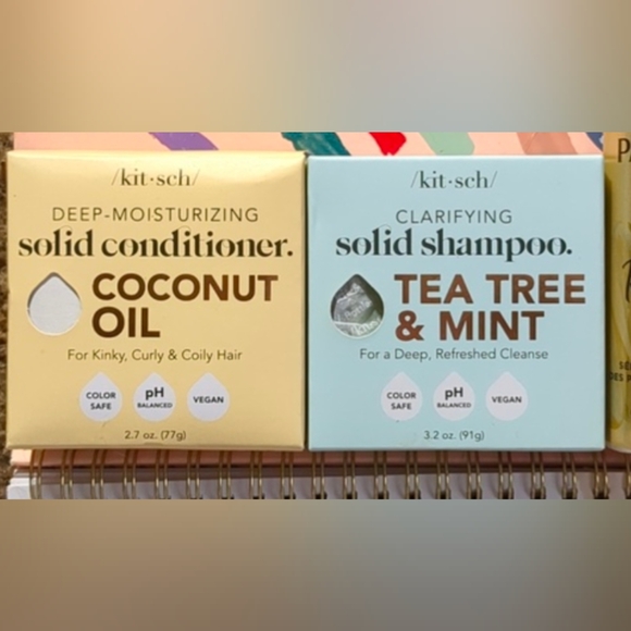 KITSCH  SOLID CONDITIONER COCONUT OIL, TEA TREE SHAMPOO 🧴 - Picture 1 of 3